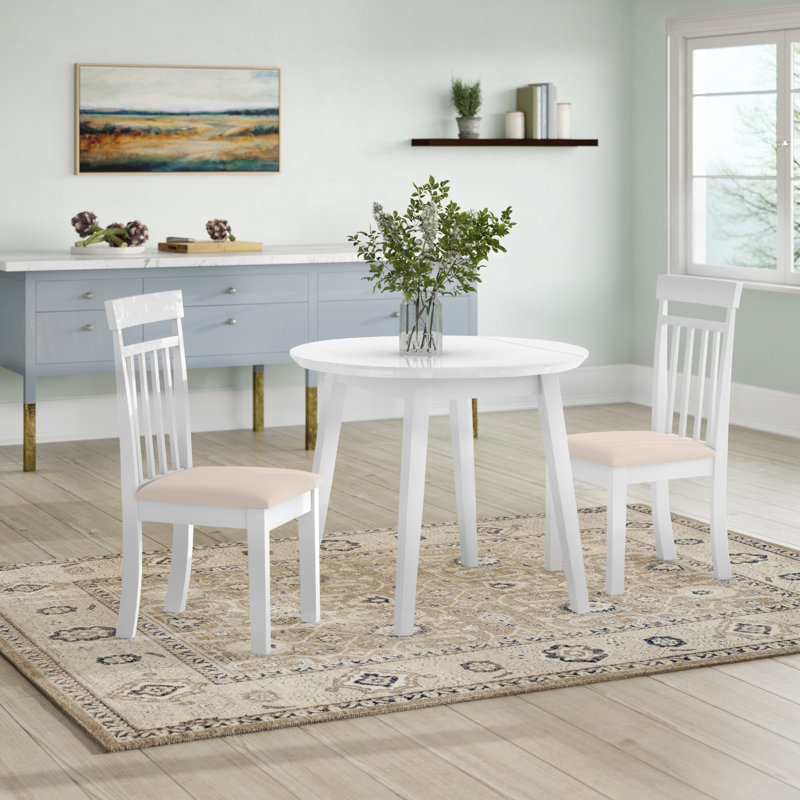 Breakwater Bay Exeter 3 Piece Drop Leaf Dining Set & Reviews